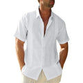 Men’s Printed Cuban Camp Collar Shirt